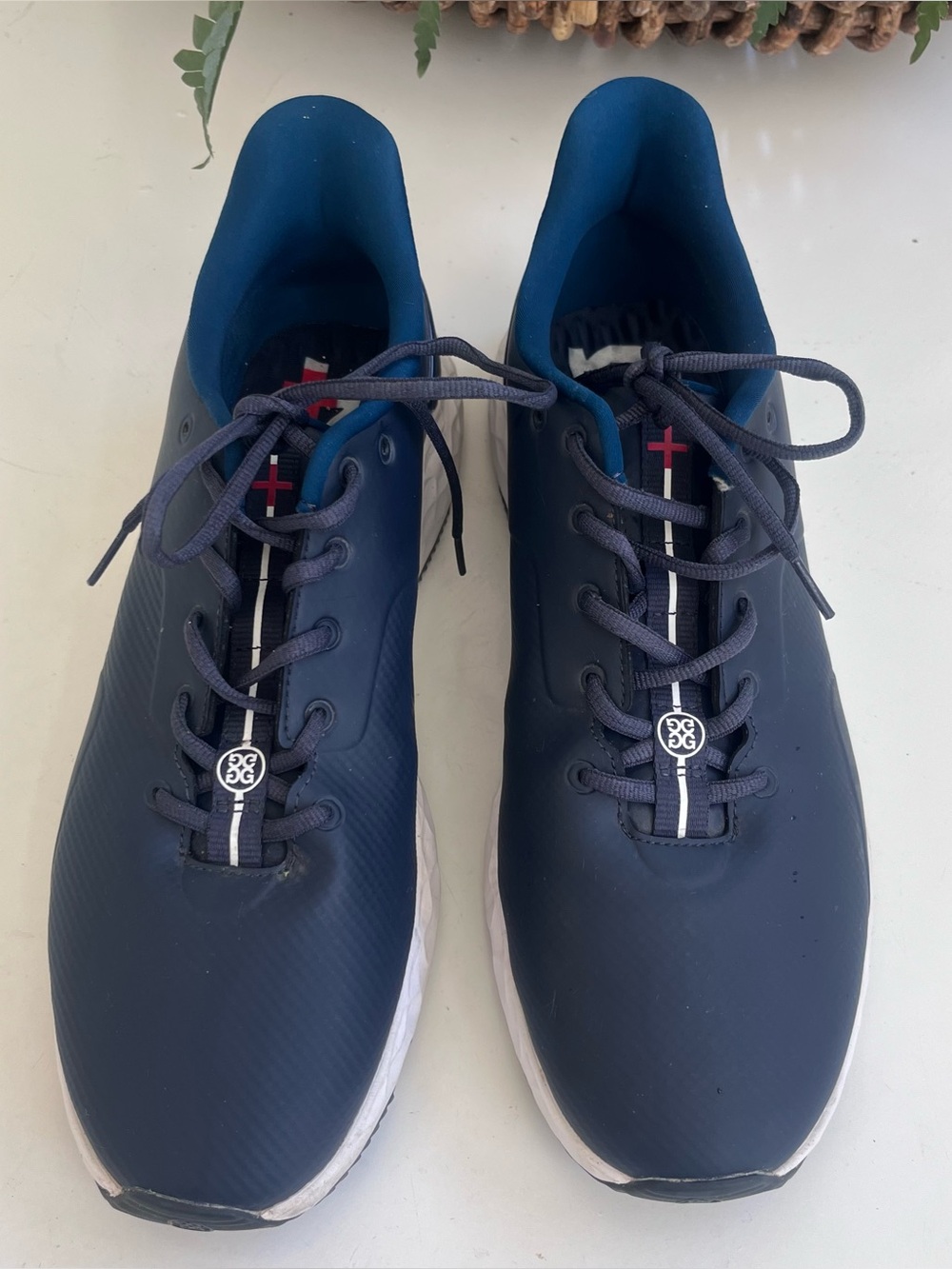 G/Fore  Men’s Sz 13 Spikeless Golf Shoes sneaker Twilight Blue G4MF20EF26 WP EXC